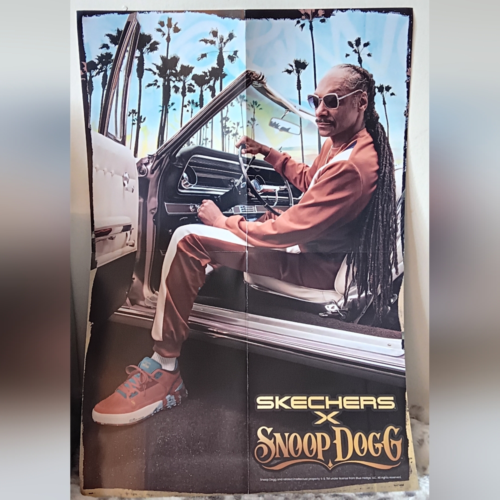 Skechers x Snoop Dogg Black Sneakers With Free Poster Women's Size 9 - Picture 2 of 6